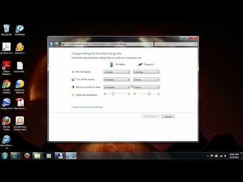 Windows 7 - Power Settings