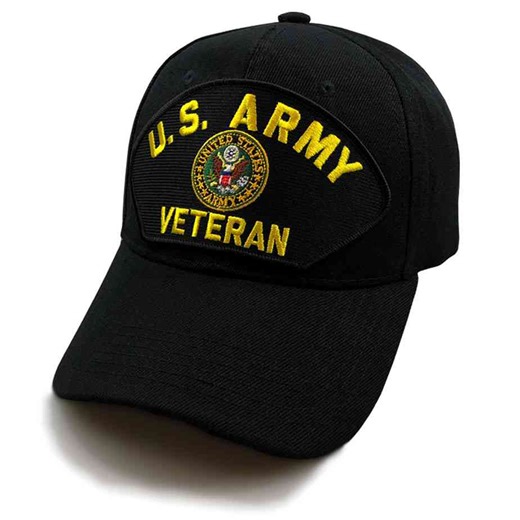 Watch U.S. Army Veteran Black Hat with Eagle Crest on Amazon Live
