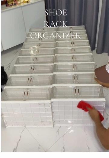 Aesthetic Transparent Shoe Rack Organizer for Your Home