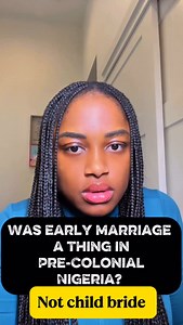 Was early marriage a thing in pre colonial Nigeria? I mean marriage between two young people and not a young lady and an older man. What’s your tribe and is early marriage encouraged in your tribe. 🤷🏽‍♀️🤷🏽‍♀️#education #marriage #relationship #precolonialafrica | Ezinne Ebebe