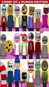 Cendi OC's Human Edition *Mix Version* Incredibox Sprunki #sprunki