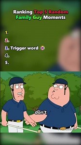Ranking Top 5 Random Funniest Family Guy Moments 😂🔥 #funny #familyguy #viral