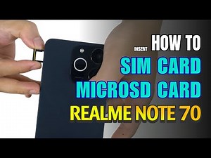 How to Install a SIM Card to Realme Note 70