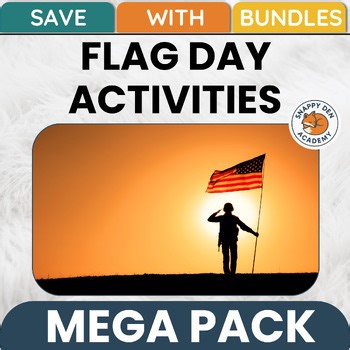 American Flag Day Activities - 140 US Flag Day Worksheets Lessons MEGA Bundle