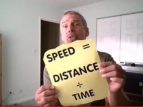 Speed Is Distance Over Time (Velocity and Acceleration Song) - With closed captions!