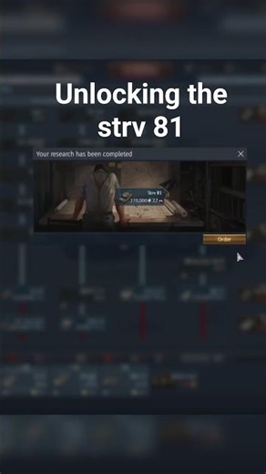 unlocking the strv 81 in warthunder #warthunder #gaijin #warthundertanks #tanks #strv81