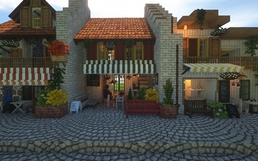 【Minecraft】两分钟超简单蛋糕店cocricot建筑