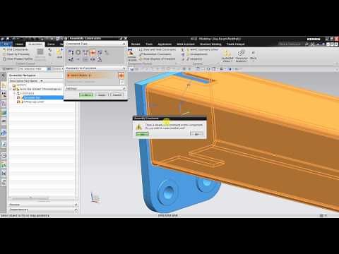 NX CAD Assembly : Basic Assembly & Wave Geometry Linker
