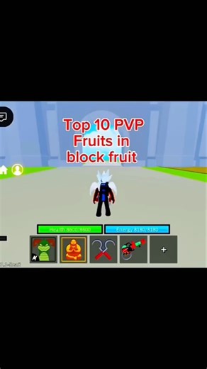 Top 10 PVP Damage Fruits in block fruit #roblox #blockfruit
