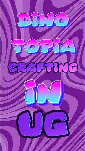 How to craft in dinotopia!! #shorts #trending #ug #vr #viral