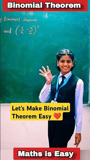 Binomial Theorem Class 11 | Class 11 Maths Chapter 7 Binomial Theorem #ytshorts #shorts #fun