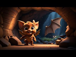 Four Baby Bats Learn to Fly | Bat Song for Kids | Nursery Rhymes and Nighttime Songs