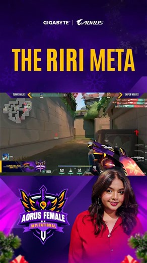 AORUS India Official on Instagram: "70+ kills across three maps. A performance that defined the stage. RiRi delivers a standout run at the AORUS Female Invitational, powered by GIGABYTE AORUS. #TheRiRiMeta #AORUSFemaleInvitational #GIGABYTE #AORUS #Valorant"