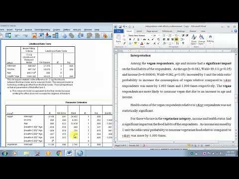 HOW TO ANALYSE AND INTERPRET MULTI NOMINAL LOGISTIC REGRESSION MAIN AND INTERACTION EFFECTS - SPSS