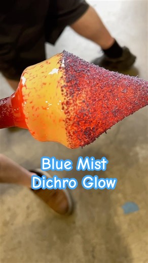 Blue Mist Dichro Glow At Noble Glass Gallery