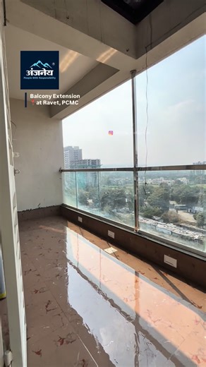 Anjaney Multiservices ® on Instagram: "Balcony Extension📍at Ravet, PCMC . [ civil work, fabrication, painting, sliding window, tiling, tile work, home renovation, renovation, balcony, bathroom, all type of home Renovation, home improvement ] . Video creation @oceanstudio_co"