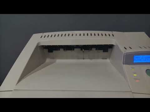 HP LaserJet 4050N Printer Demo/testing a hp printer