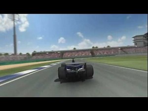 F1 Animated onboard lap of the Hockenheim cricuit