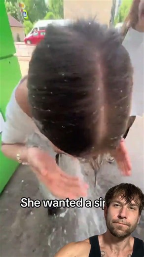 she just wanted a sip