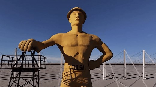 Oklahoma Strong: The man behind Tulsa's Golden Driller Statue