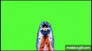 Dragon Ball Super - Ultra Instinct Goku Green Screen on Make a GIF