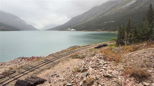 White Pass 73 steams along Bennett Lake on the White Pass & Yukon Route. 09/2025 | Bryan Burton Photography