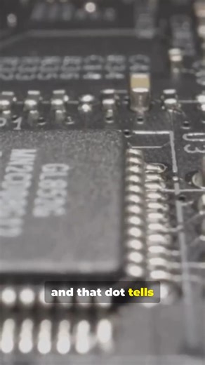 Why Do IC Chips Have That Tiny Dot? 🤯#Electronics #Engineering #STEM