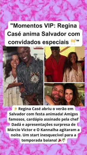 Fernanda Paes Leme, Pedro Tourinho e mais celebridades na festa de Regina Casé! 👀