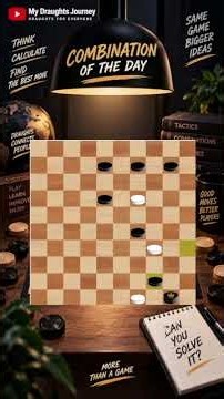 This move wins the game 🏁💥 #checkers #strategy #shorts
