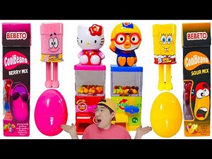Mukbang Pink Food VS Yellow Food Challenge 핑크색 노란색 음식 챌린지 먹방 Green Purple Food JJAEMI (Eating Show)