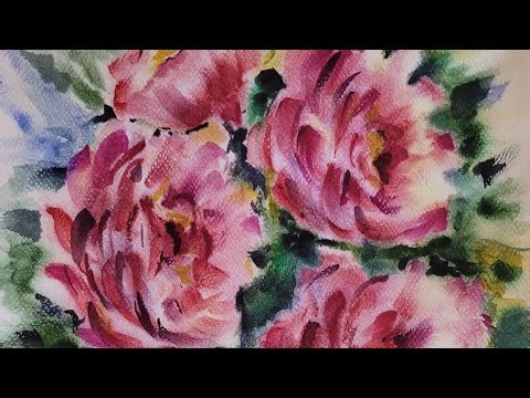 How to draw Easy Watercolor Roses That Look Stunning 🌸🎨"