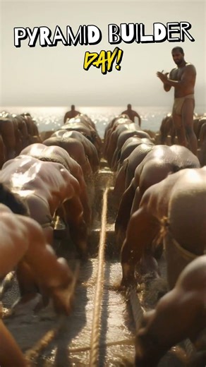 A Day in the Life of a Pyramid Builder (Ancient Egypt Reality!) 🤯 #ai