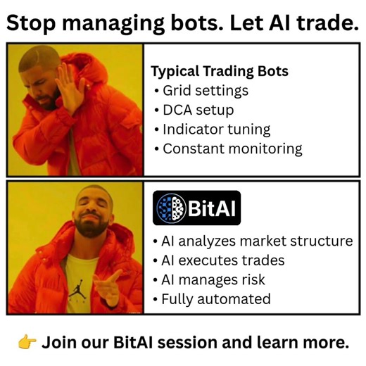 Typical Trading Bots • Grid settings • DCA setup • Indicator tuning • Constant monitoring