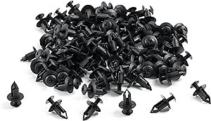 100 pcs M7 Clips, Car Push Retainer Clips Automotive Plastic Fastener Bumper Clips Push Pin Clips Fender Clips