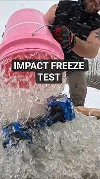 Dewalt vs Kobalt vs Bauer Freeze test #toolcomparison #constructioncomedy #funny