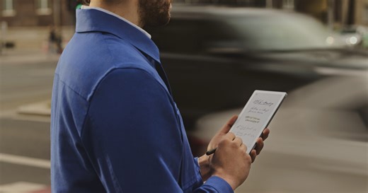 Pocket-friendly color e-note made for workers on the Move