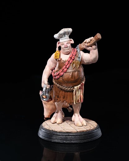 Arlo- the Orc Pig - Freak Creature for RPG Tabletop Games - by Mythic Forge - Etsy