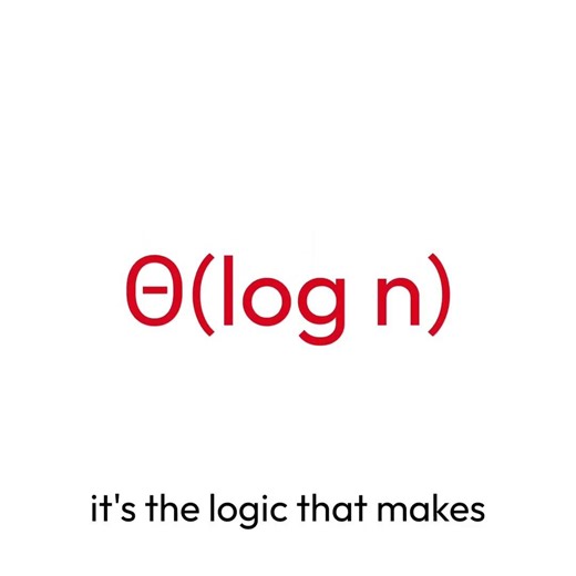 How #engineering Θ(log n) actually works in 60 seconds! 🧠 #DSA
