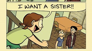 Raina dreams of becoming a big sister, but she has no idea how horrible her life is about to become! Exploring the sisterhood can be a unique and adventurous journey with lots of ups and down, perseverance and understanding. Dive in deep into Raina Telgemeier's Sisters, a graphic novel, and laugh out loud as it's filled with lots of sibling's love-hate relationships, funny tales, and sweet journeys. Get exclusive graphic novel updates on Graphic Novel Galaxy! Join our Facebook group today! (http