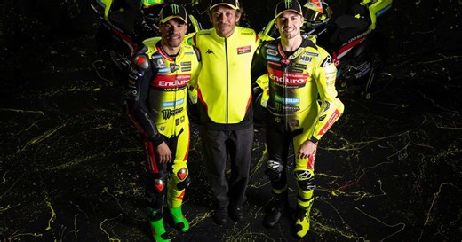MotoGP: Com a presença de Valentino Rossi, VR46 revela layout da moto de 2026 em Roma