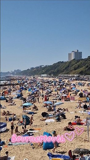 Bournemouth Beach 🌊☀️ Sunny and Full of Life! 🏖 4K @Life_is_Beautifulll_