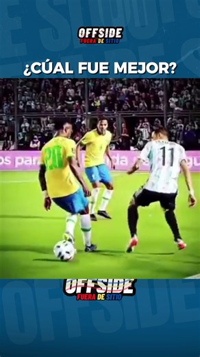 The best nutmeg in the history of Argentina vs Brazil