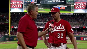 Hunter Renfroe hustled down the line and Cincinnati secured a huge win against the Cubs. Renfroe said he was doing everything he could to get to first base as fast as possible. He said the Reds have a ton of heart and he's happy to be a part of this team! | FanDuel Sports Network Cincinnati