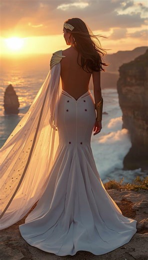 “Incredible Wonder Woman Wedding Dress 😍 | Bridal Fashion Goals!”