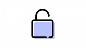 Download Animated lock icon with transparent background and easy to use for free