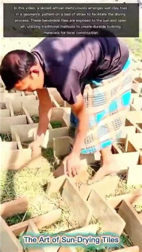 The Art of Sun-Drying Tiles