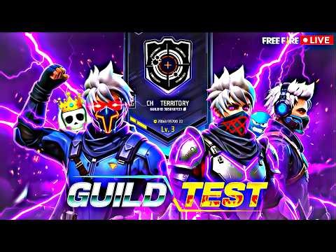 BEST GUILD TEST 1 V 2🥳🤬 HARDEST GUILD TEST 🤬👿 CH TERRITORY TESTING 🔥 #freefirelive #nonstopgamin