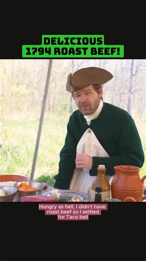 Delicious 1794 Roast Beef! #Cooking #Townsends #Reenacting #18th #century #reproductions #historic #sites #revolutionary #american #historicalcooking