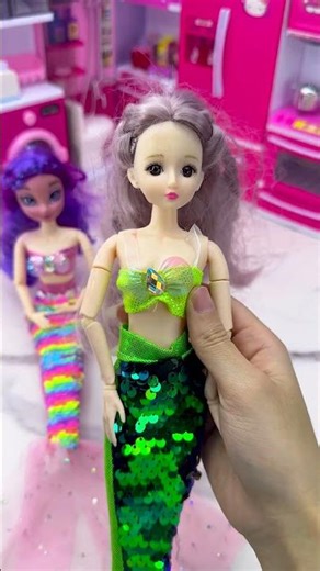 Barbie Mermaid Princess Time | Relaxing Toy Unboxing & ASMR #shorts