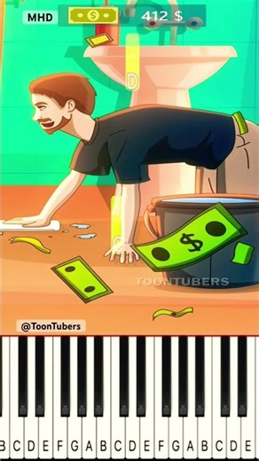 Every Source Of Money In Mr.Beast Style ‪@TheToonTubers‬ - Piano Tutorial